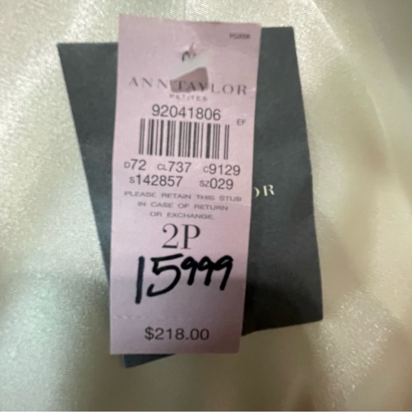 Ann Taylor Women Silk Coat Size 2P - Picture 3 of 14